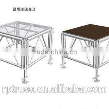 RP aluminum frame stage with polywood stage deck