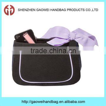 Hot sale fashion girl pu material cute cosmetic pouch clutch makeup bag GW880