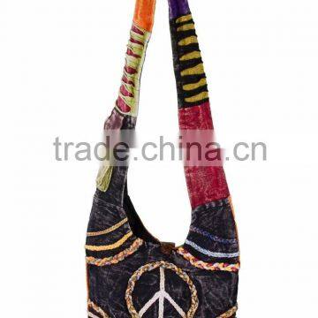 canvas shoulder bag 2014 hot sale stone wash ethnic shoulder bag fashion women canvas shoulder bag bohemian hippie shoulder bags