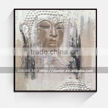 Wall art decor buddha face oil painting on canvas shu141