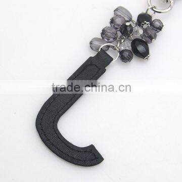 Customized Word Jewelry Light Metal Resin Leather Keychain For Men photo-2