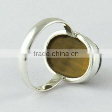 Huge !! Bezel Setting Tiger's Eye 925 Sterling Silver Ring, Silver Jewelry, Wholesale Silver Jewelry photo-5