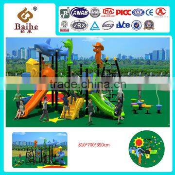 kids amusement Plastic play playground slides