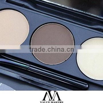 2016 best selling products Eyebrows powder 3 color with Highlighter and brush offer customzing for private labelling