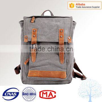 Multi-purpose canvas backpacks with custom logo for man
