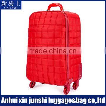 Soft Luggage Canvas Trolley Luggage Bag With Spinner Wheels