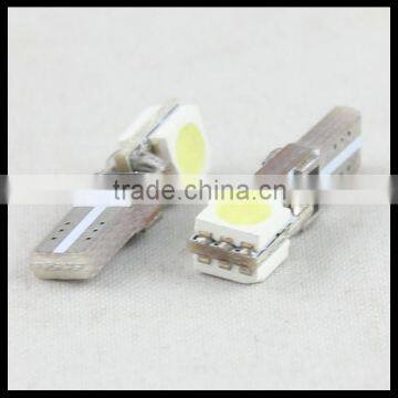 Led Light Bulb Mini-Wedge Bulbs Tail Side Lamp Light with T5 2SMD 5050 12V DC New