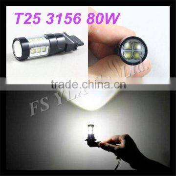 Car Driving bulb LED Brake Head Tail Signal Light Car Tail Turn Backup Reverse Light 3156 80W Fog Light