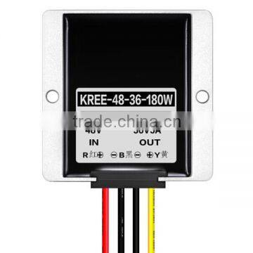 (40-60V) 48V TO 36V 5A POWER CONVERTER DC-DC 180W Aluminum Waterproof for LED display screen, etc.