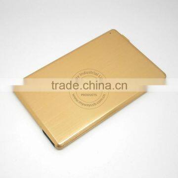 Bulk Cheap Metal Business Card Power Charger Mobile USB Power Bank for Travelling photo-2
