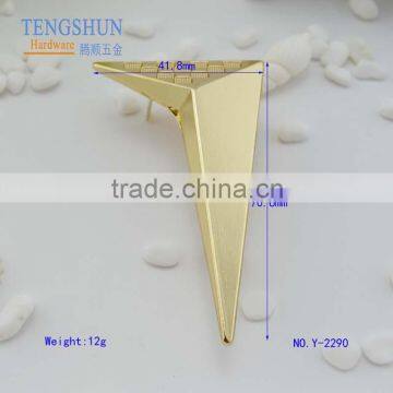 owm zinc alloy decorative corner for purse by manufacturer in China metel tags wholesale