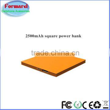 Portable Charger Slim and Fast - 2500 mAh - 1A USB Ports for Cell Phones and Tablets - External Battery