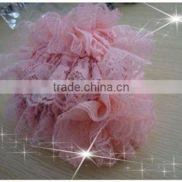 hot sale! beautiful peach princess lace hat for kids