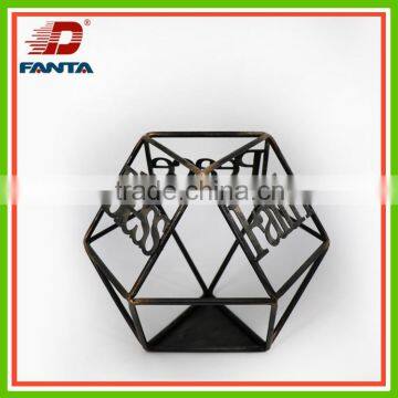 Charming handicrafts metal geometric figure for home decoration