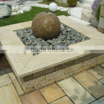 stone sphere fountain