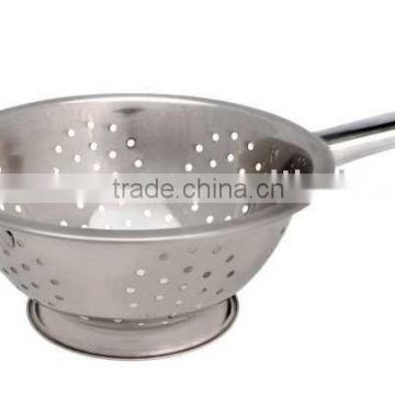 Stainless Steel Deep Colander with Long Handle