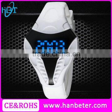 Latest design in  colorful led light analog digital watch with snake pattern