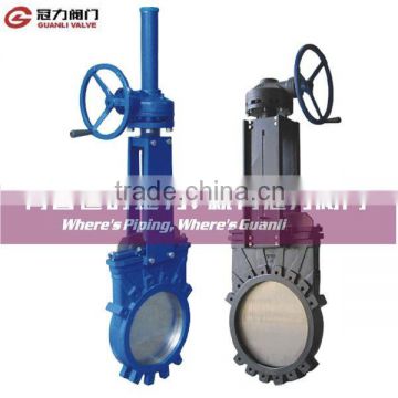 Bevel gear JIS knife gate valve