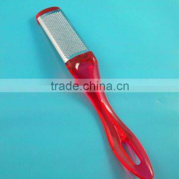 Transparent red color callus remover foot file pedicure file