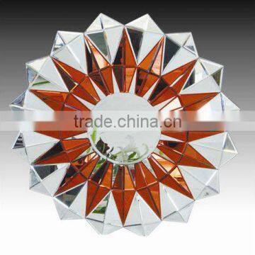 Modern Starlike color mixed 3D Multi-faceted Wall Mirror good design, cheap price