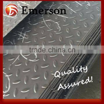 Carbon Steel Plate ss400 Hot Stock Available Rolled Mild Chequered Plate Design