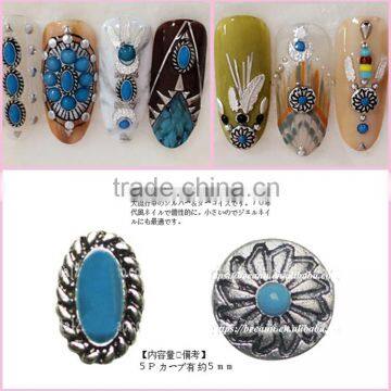 2016 Hot sale Factory Outlets Retro Style Alloy Nail Art Decoration Metal Owl, Fish, Star Nail Art