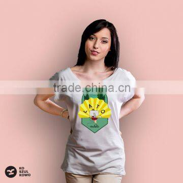 2016 Custom Female Design Women Tee T-shirt Print Logo DTG OEM Service Screenprint Transfer photo-5