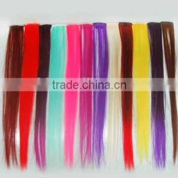 Many colors High Temperature Fibet Synthetic Long Straight Hair