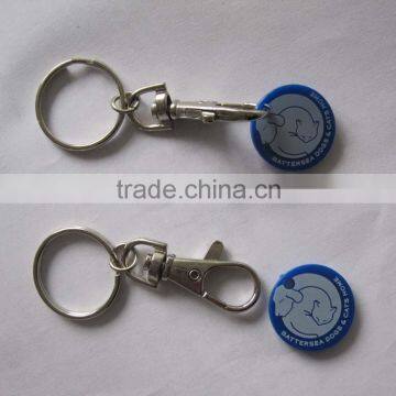HEYU Plastic Pocket Euro Trolly Coin Holder With Keychain Quality Choice photo-4