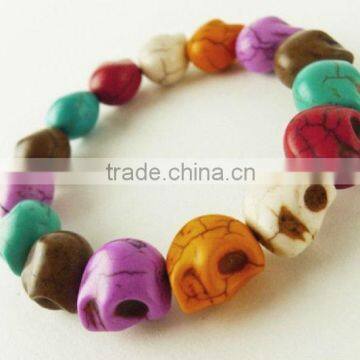 13mm nice round howlite skull beads skull gemstone jewelry handmade