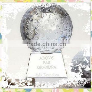 Corrasive Decoration Crystal Golf ball, Crystal Ball Trophy