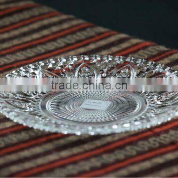 Embossed Design Glass plate-manufacturer