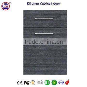 Zhihua black wood grain kitchen cabinet door