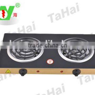 Tahai TH-03M Black Glasstop Electric Coil HotPlate