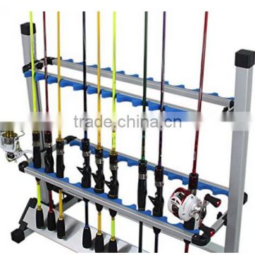 Amarine-made Fishing Rods Holder Portable Aluminum 24 Fishing Rod Racks Great for Storing Fishing Poles on Boat, Truck, Rv At Ho