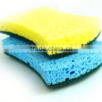 kitchen cellulose sponge within scouring pad,kitchen sponge scouring pad,scrub natural cellulose sponge