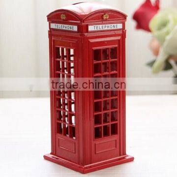 Whole sale/England style material zinc alloy Piggy bank