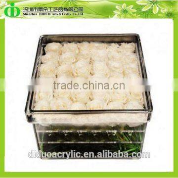 DDX-0202 Trade Assurance Luxury Flower Acrylic Box