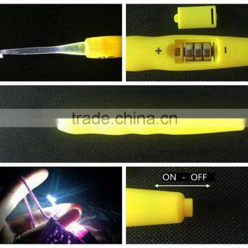 New Crochet Lite Crochet Hooks Full Set Sizes C Through K With LED Light photo-3