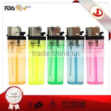 The new fashion color transparent flint lighter