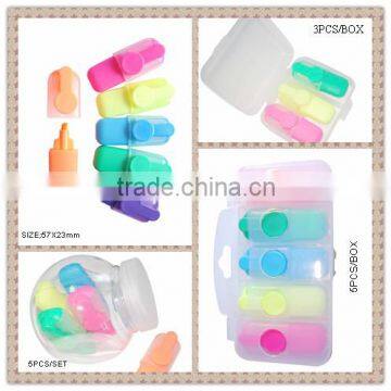 5 colors Mini highlighter pen set