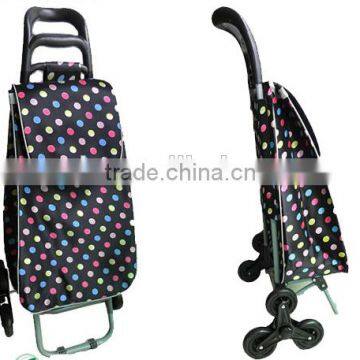 RH-FT04 Stair Climbing Fabric Folding Shopping Cart Trolley