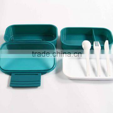 Elegant Bento Box 2 Layer Plastic Lunch Box photo-3