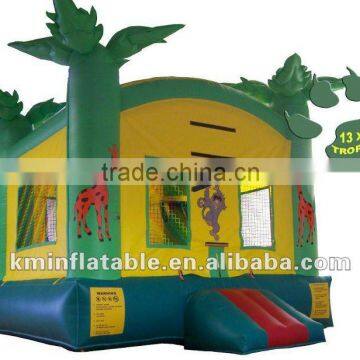 tropical inflatable bouncer