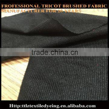 Thin polyester tricot brushed from dyeing factory for baby toy