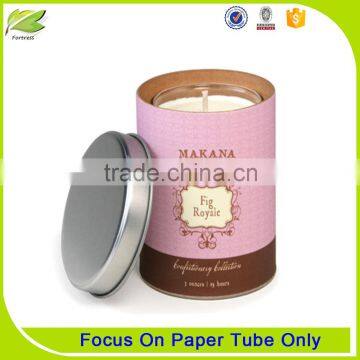 Individual customcardboard cylinder packaging candle