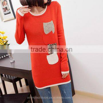 SWEATER14 Promotional Top Quality Woolen Sweater Designs For Ladies