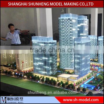 architectural model building making / complex office and commercial model making