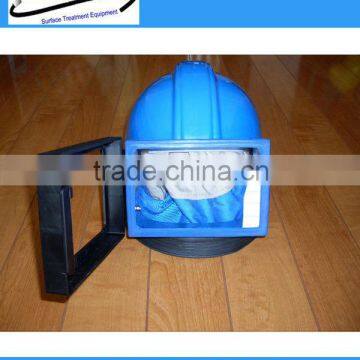 Blasting machine part safety helmet