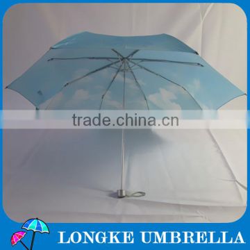 2015 blue sky white clouds new style folding umbrella